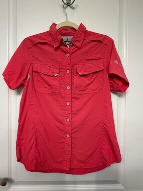 Habit Women’s Short Sleeve Coral Outdoors Shirt M